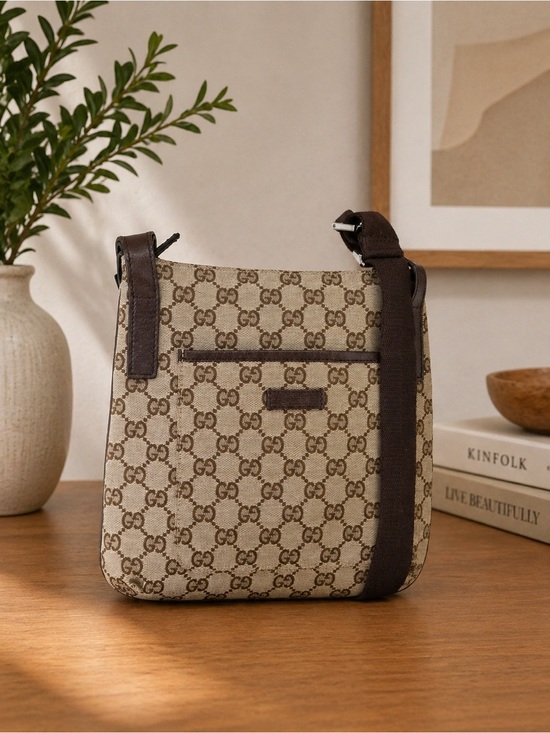 Gucci Handbags - Gucci GG Canvas Messenger Monogram Bag